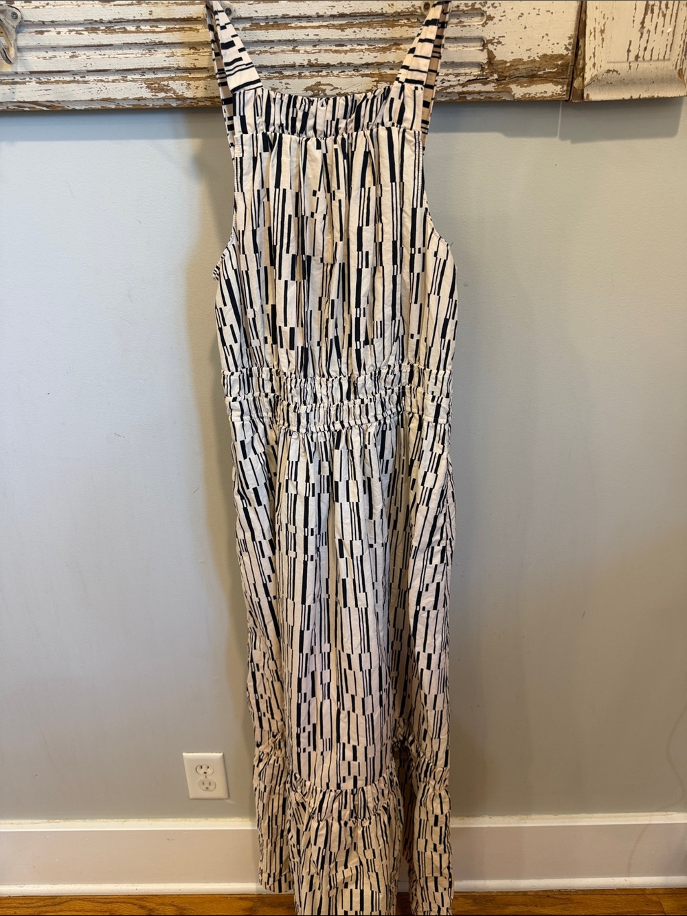 Anthropologie Somerset Black and White Tiered Maxi Sundress Size Small - Picture 3 of 9
